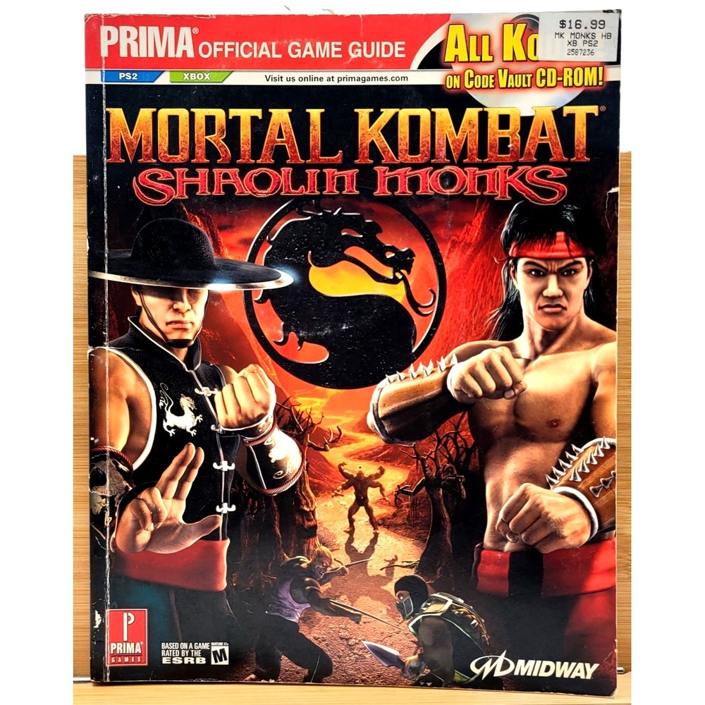 Mortal Kombat Shaolin Monks‎ Prima Official Guide WITH CD ROM